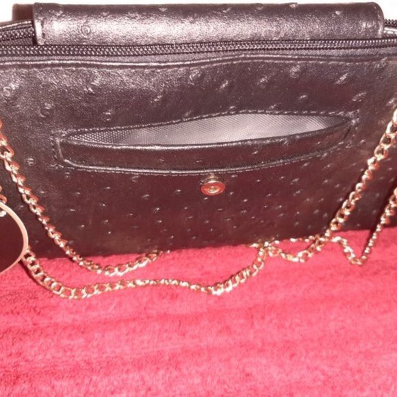 ~ Roberta Amee~Insulated Purse/cross bag ~ Dark Brown/gold hardware NEW - Picture 6 of 11